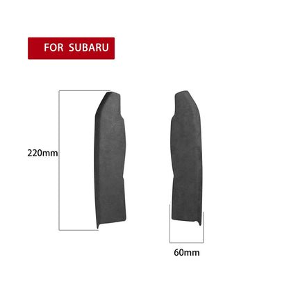 2 x Gray Central Console Trim Covers for Subaru BRZ 2013-2020 Leather