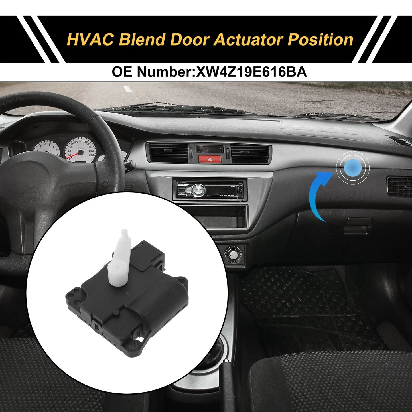 HVAC Heater Blend Door Actuator for Ford Thunderbird (2005)