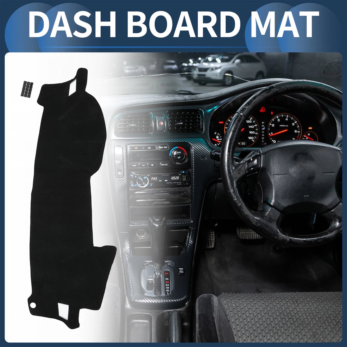 Dashboard Cover Mat for Subaru Legacy 2003-2009 Black 1 x Set