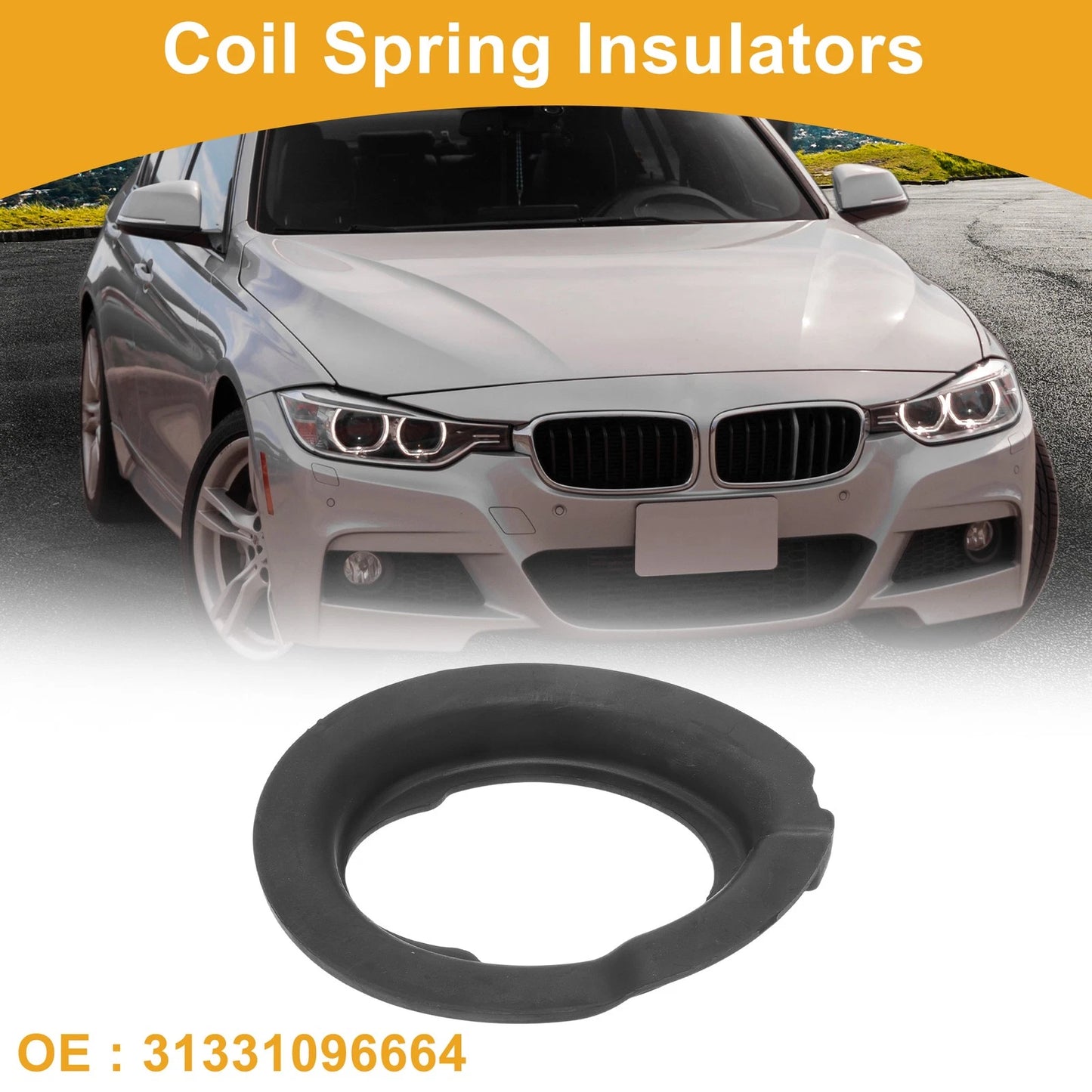 Coil Spring Insulators for BMW 550i 2006-2010 Rubber 1 x Pc