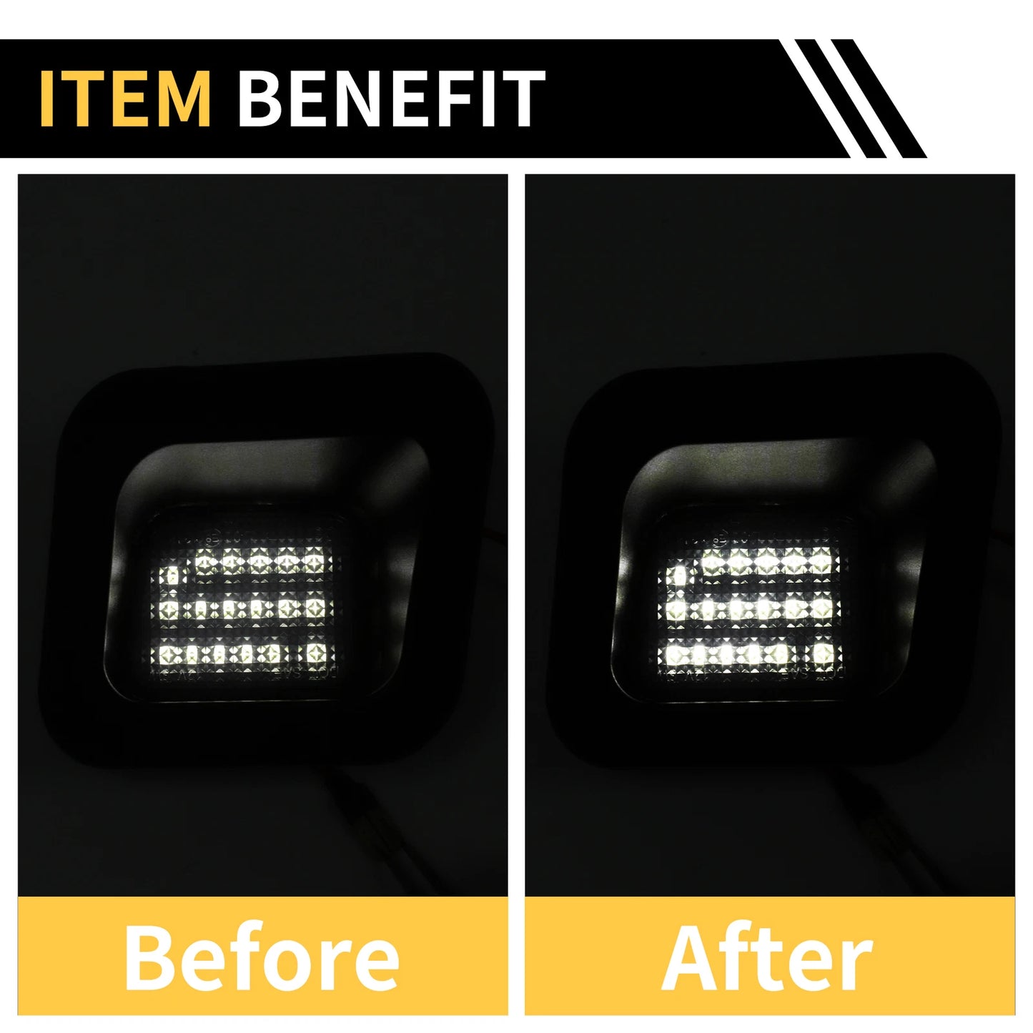 White License Plate Light for Dodge Ram 1500/2500/3500 Smoked Lens
