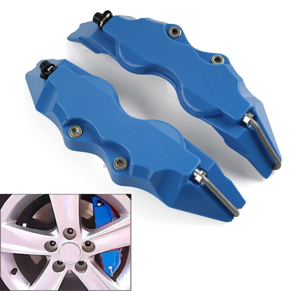 Blue Universal Small 3D Style Car Auto Disc Brake Caliper Covers Set