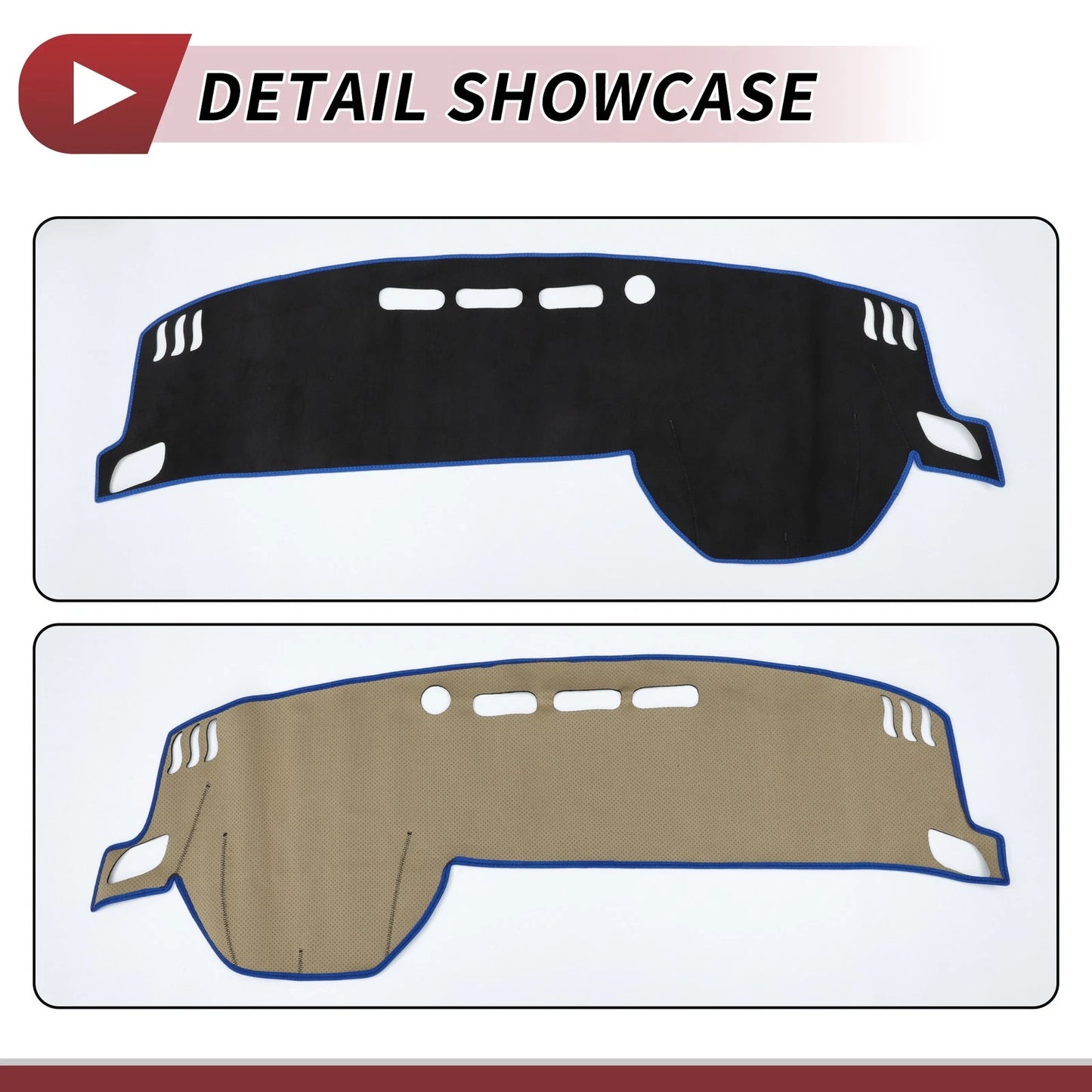 Dashboard Cover Mat for Nissan X-Trail T33 (2022-2024) - Black Blue