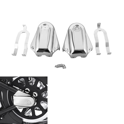 Chrome Rear Axle Covers for Harley Heritage Softail Deluxe (2008-2017)