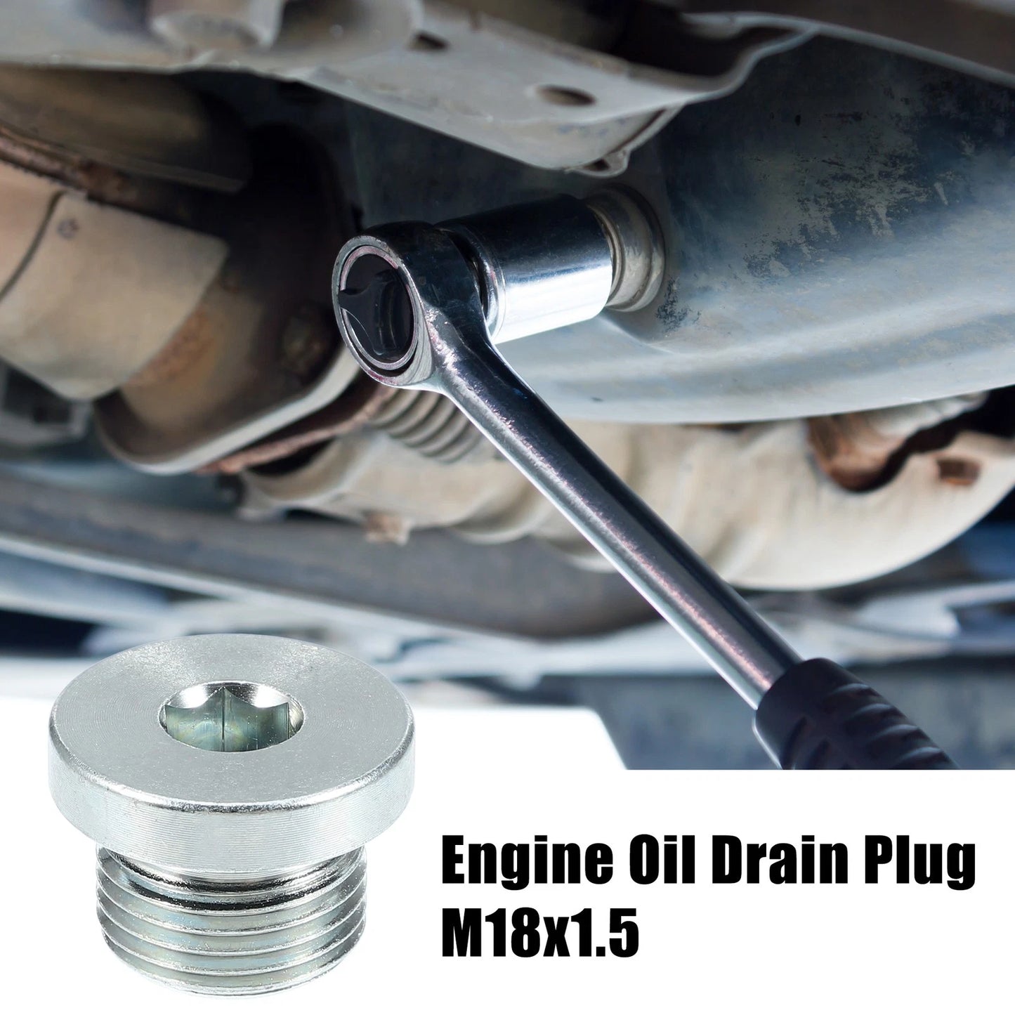 4 x M18x1.5 Steel Engine Oil Drain Plug Screw for BMW 545i 550i
