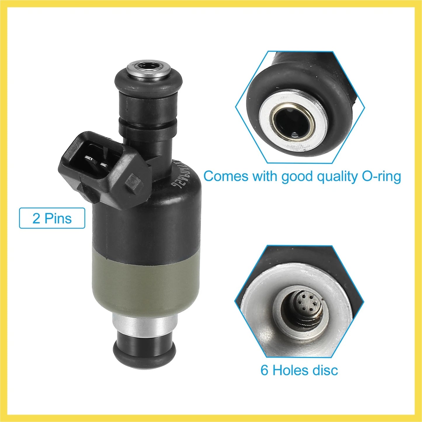 6 pc Fuel Injector for Chevy Camaro 3.4L for Pontiac Firebird (1993-1995)