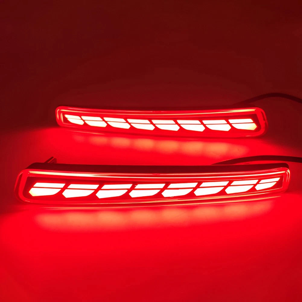 Red Lens LED Rear Bumper Reflector Lights for Toyota Corolla