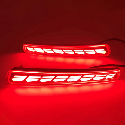 Red Lens LED Rear Bumper Reflector Lights for Toyota Corolla