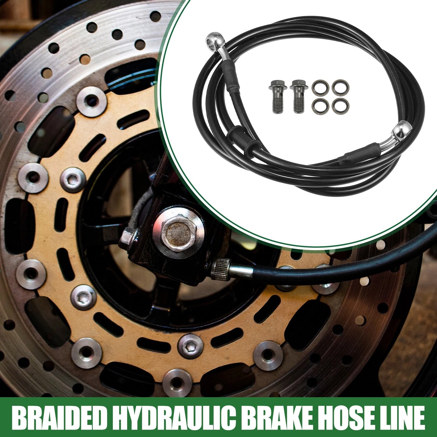 Brake Line / 170cm / Braided Hydraulic Oil Hose for Motorcycle