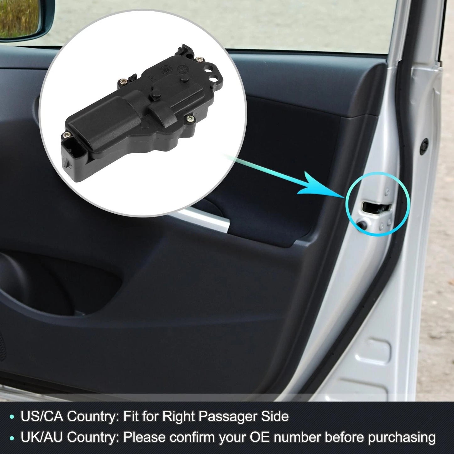 Power Door Lock Actuator Motor Front Right for Ford Expedition (1997-2002)
