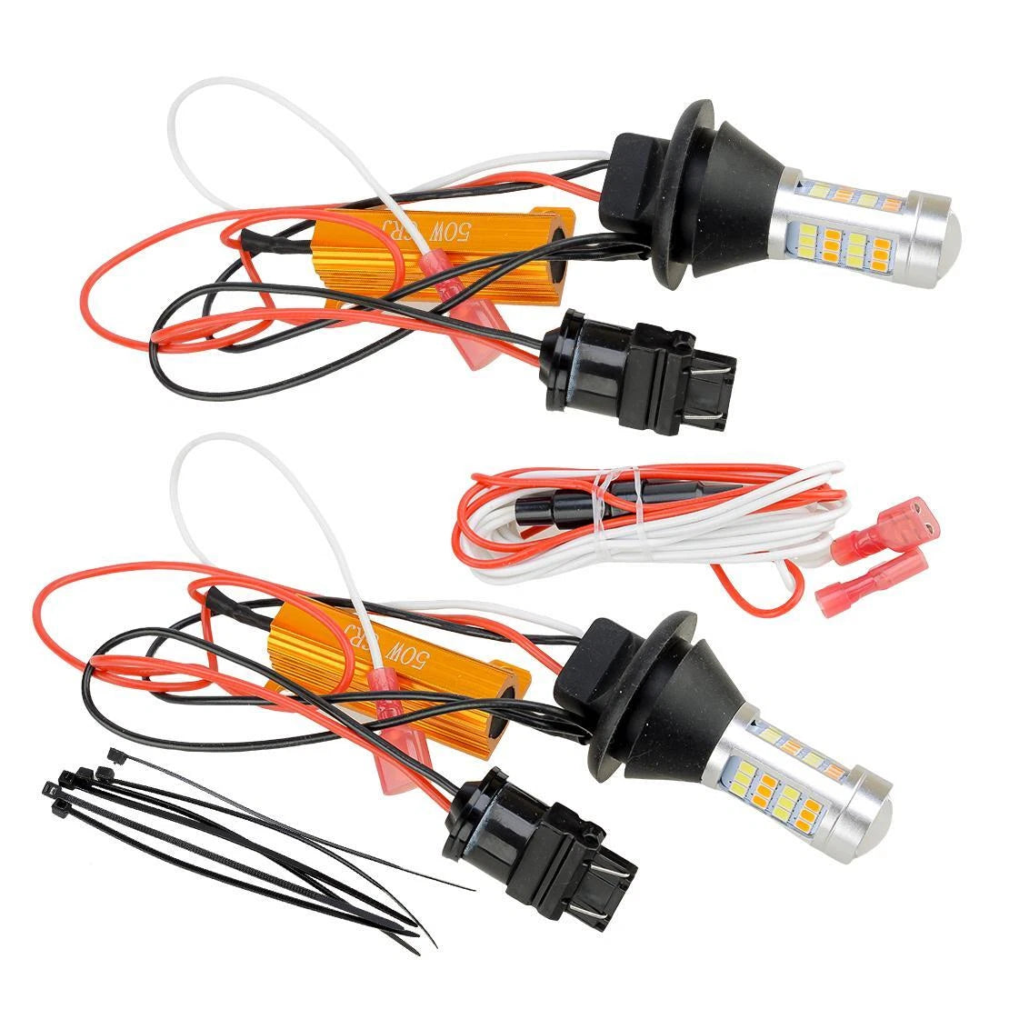 LED Turn Signal Light Bulbs w/ Resistors for Chevy Silverado 1500 (99-13)