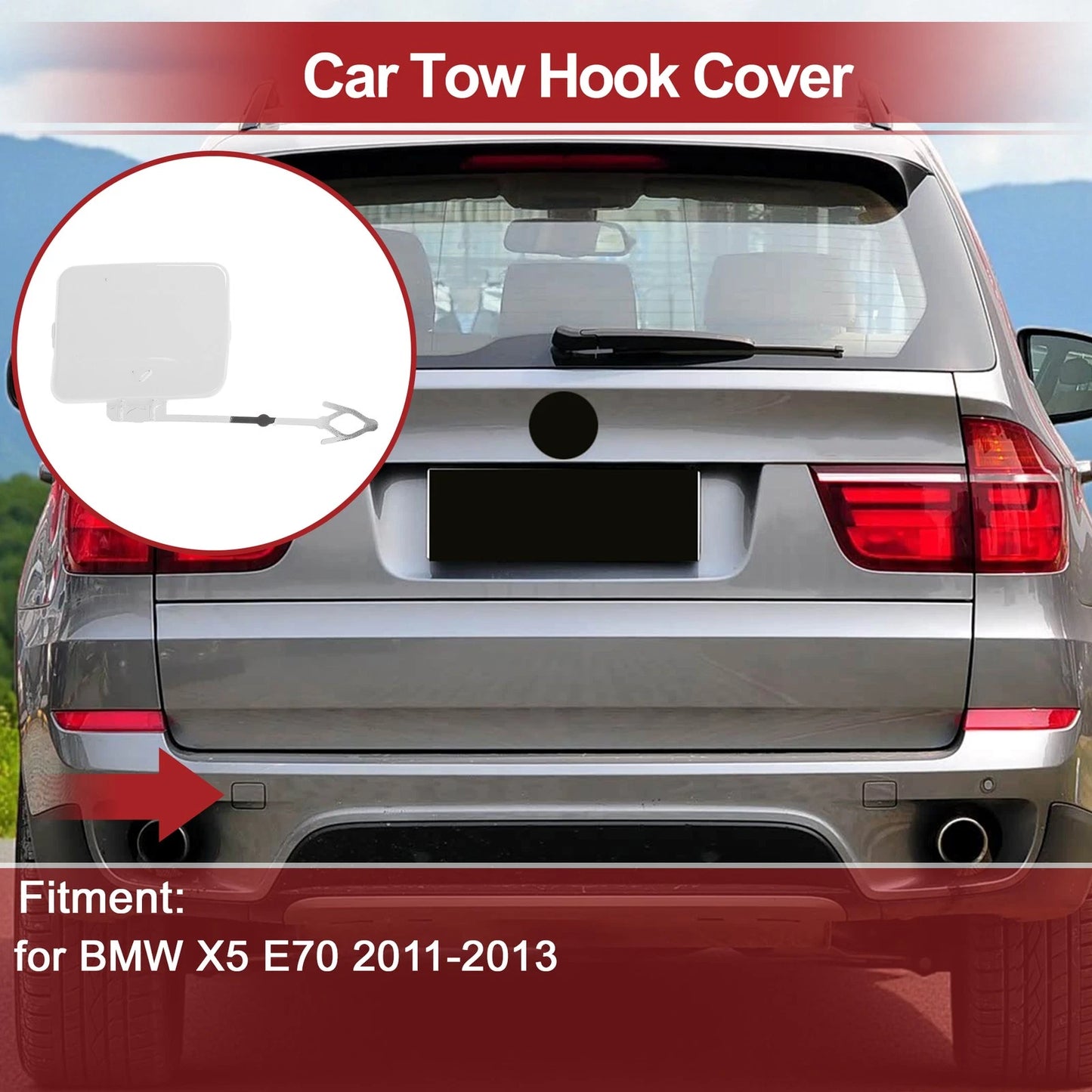 Tow Hook Cover Cap for BMW X5 E70 (2011-2013)