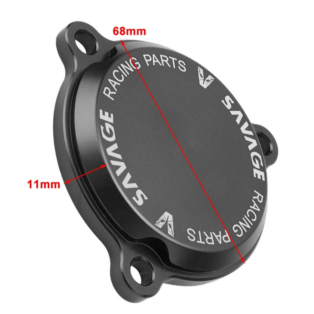 Engine Oil Filter Cover Cap Black for KAWASAKI KLX 140 140L 2018-2023
