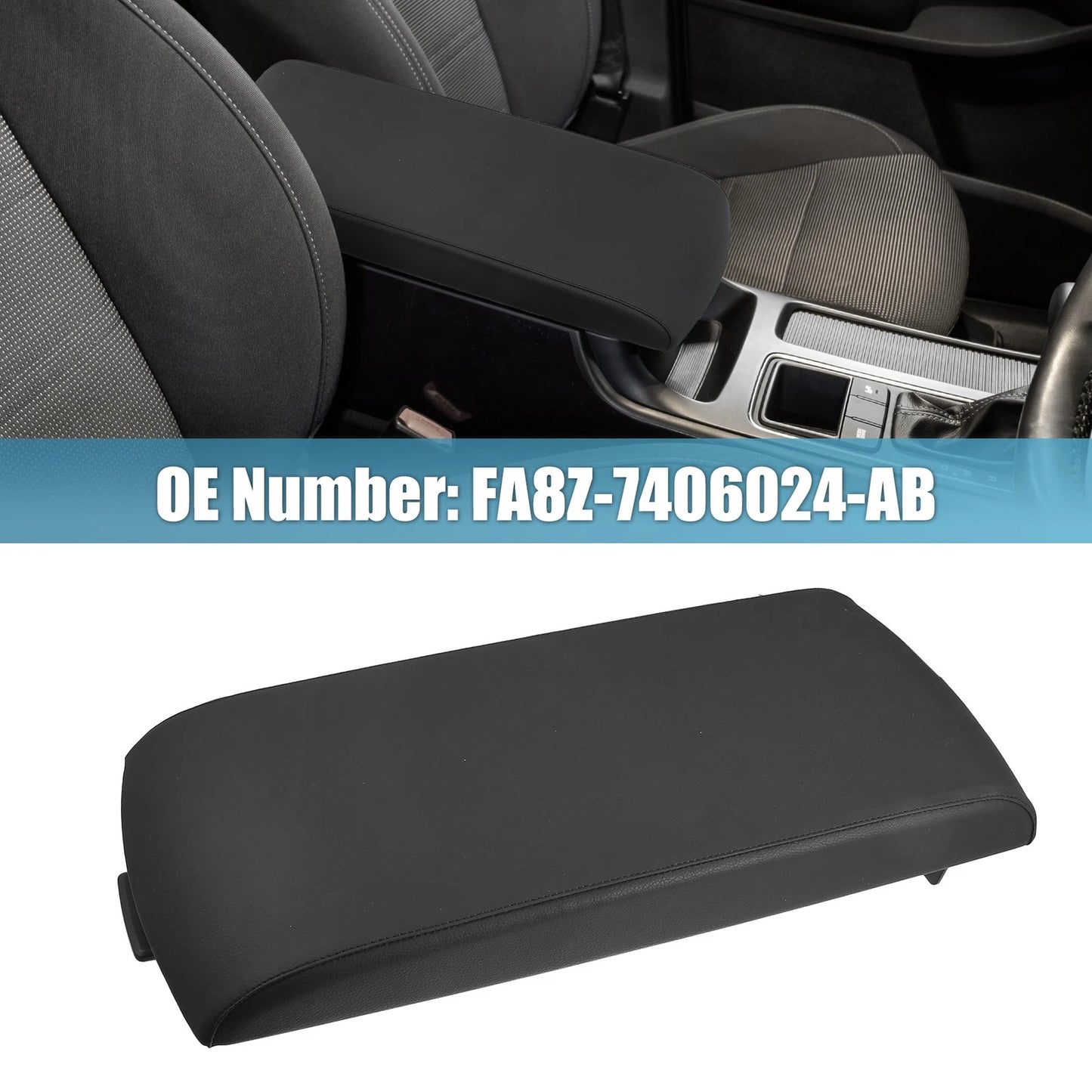 Center Console Lid for Ford Flex (2013-2017) Black