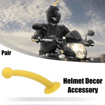 Universal Roof Ornament Antenna Shape for Car Motorcycle Bike Helmets Yellow