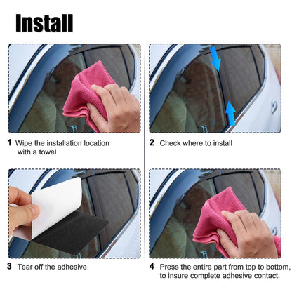 6 x Door Cover Panel Pillar Posts Stickers for Ford Explorer Mountaineer