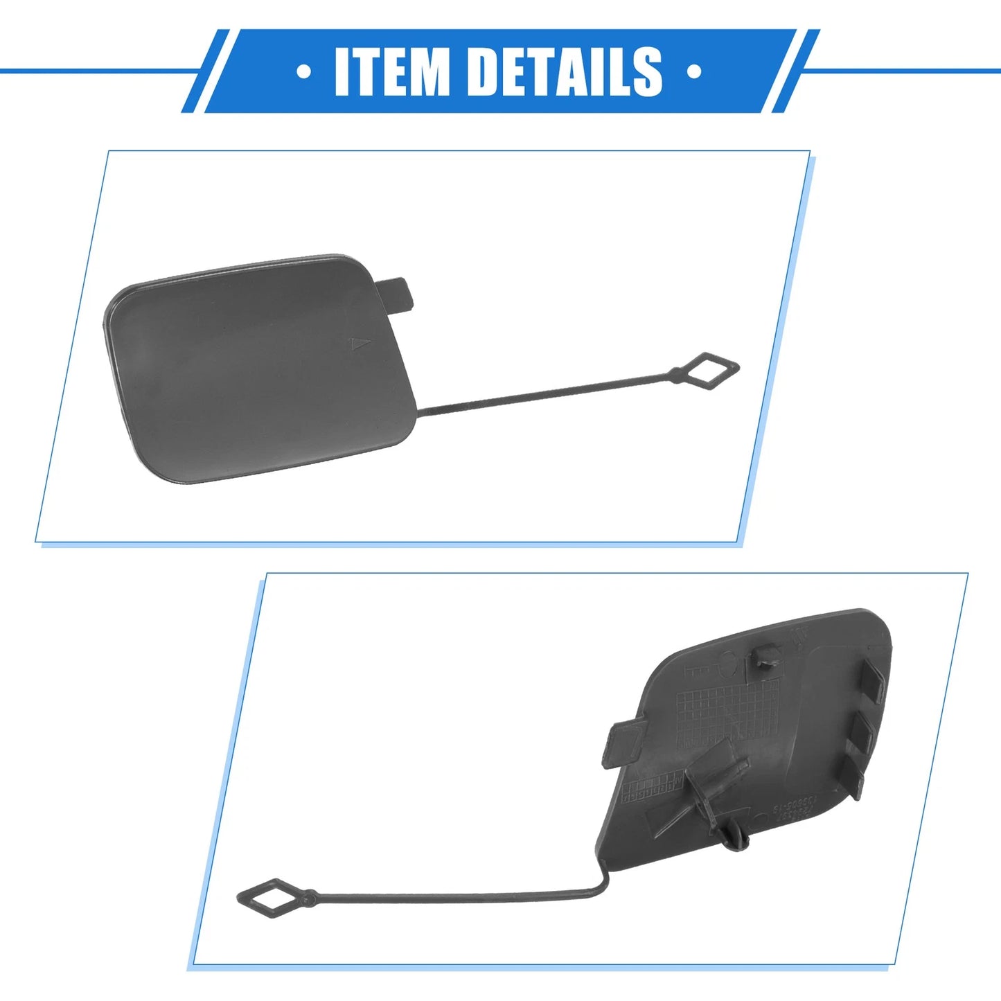 Rear Tow Hook Eye Hole Cover Cap  for BMW X5 (2016-2018) Gray