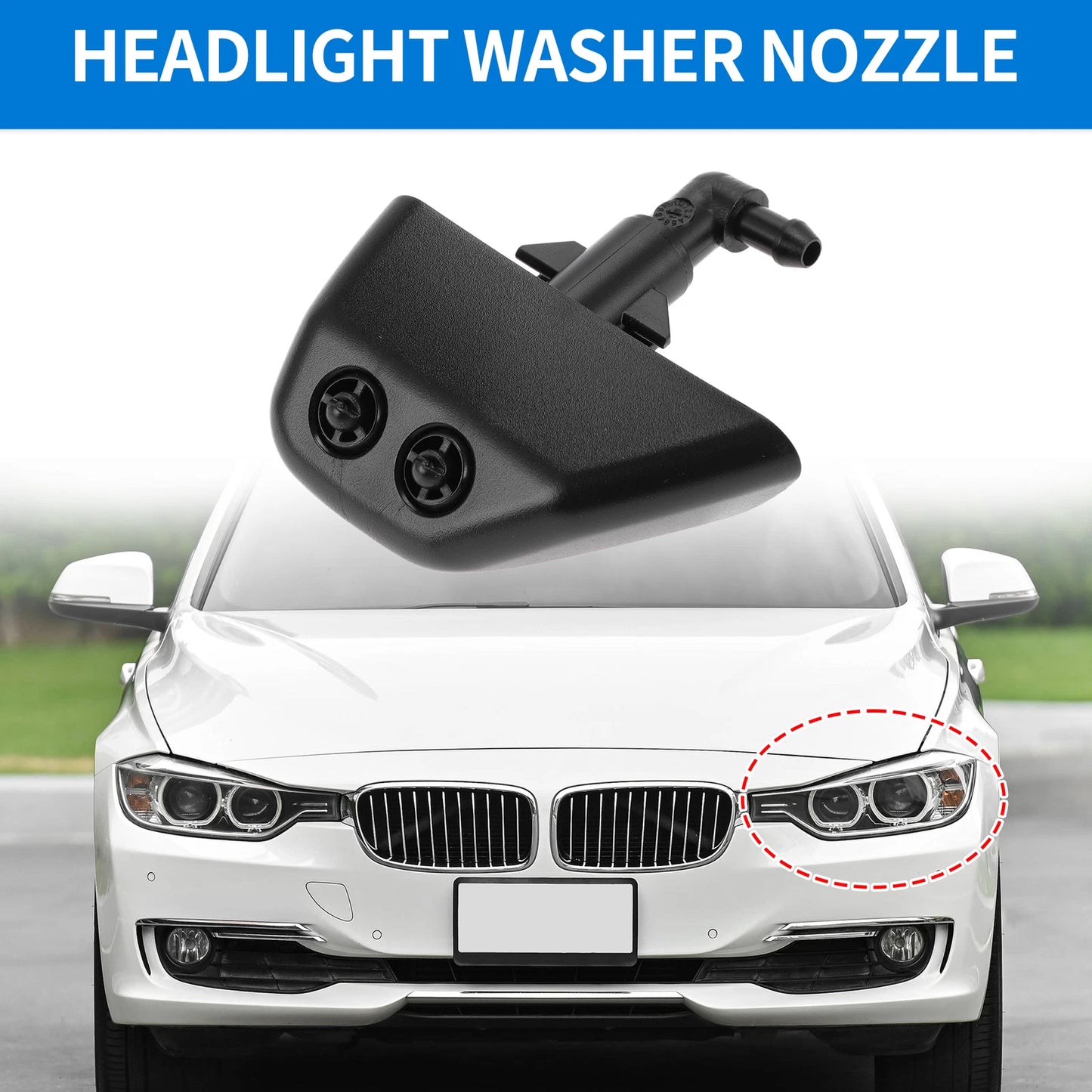 Driver Side Headlight Washer Nozzle for Land Rover LR2 (2008-2013)