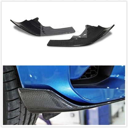 2 x Carbon Fiber Front Bumper Side Splitters for BMW F87 M2 (2016-2019)