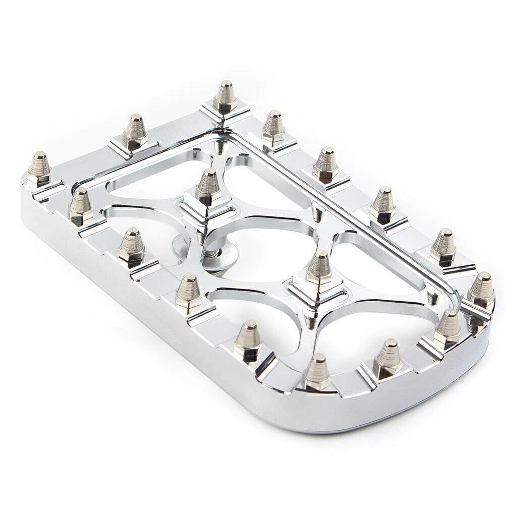 Chrome MX Style Large Brake Pedal Pad Cover for Harley Electra Glide Softail