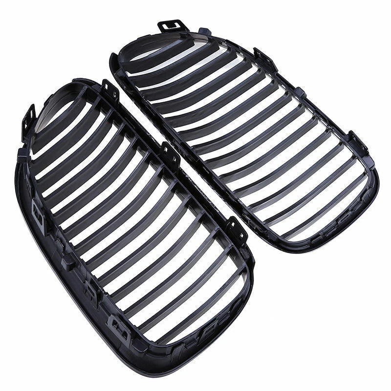 2 x Front Kidney Grille Gloss Black for BMW E92 E93 328i 335i Coupe (2011-2013)