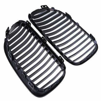 2 x Front Kidney Grille Gloss Black for BMW E92 E93 328i 335i Coupe (2011-2013)