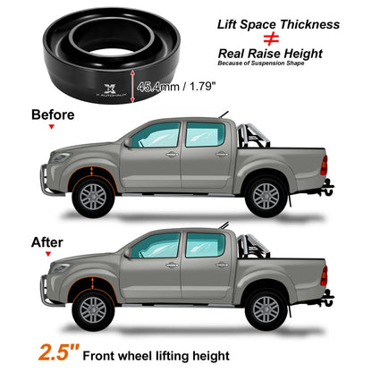 2.5" Front Leveling Lift Kit for Ram 1500 2500 3500 2WD (1994-1998)