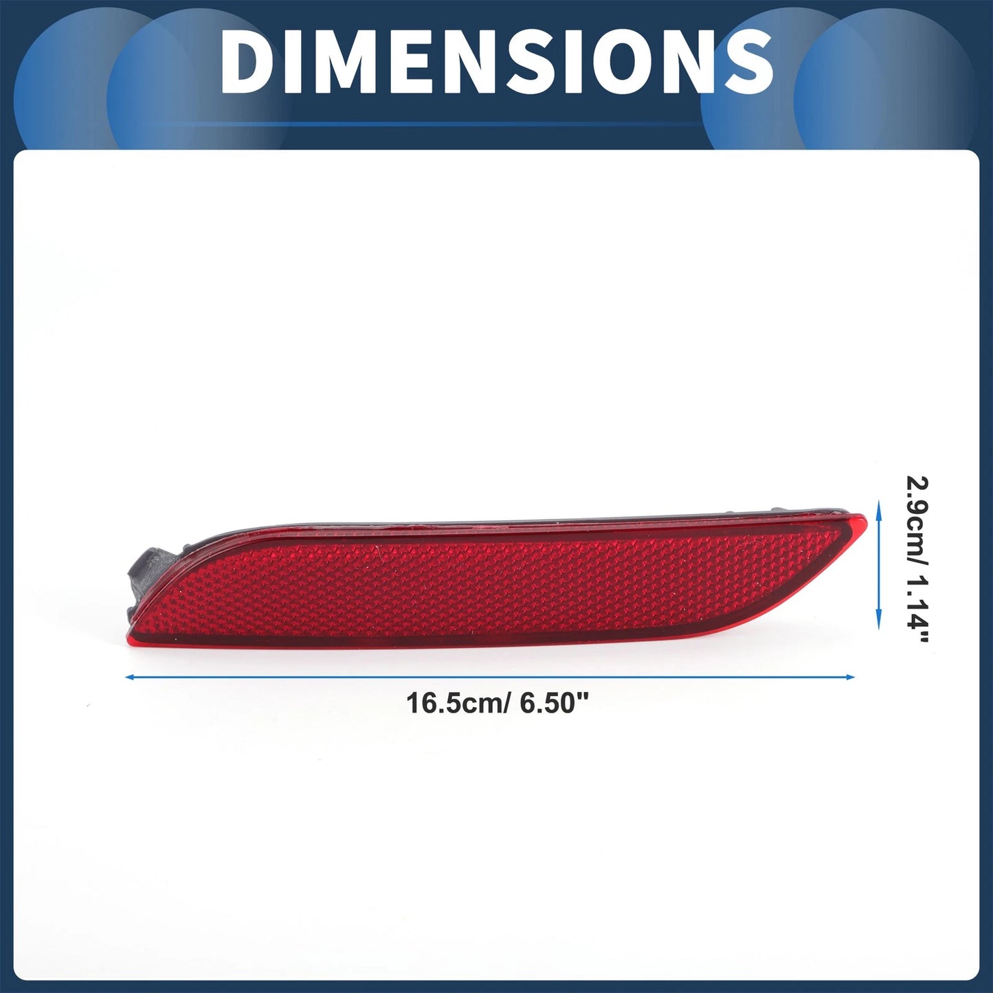 Bumper Reflector for Toyota Camry 2019-2024 Rear Left Plastic