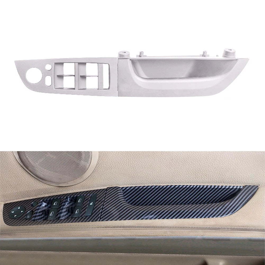 Grey Front Inner Door Panel Handle Trim Cover for BMW 3 Series (2005-2012)