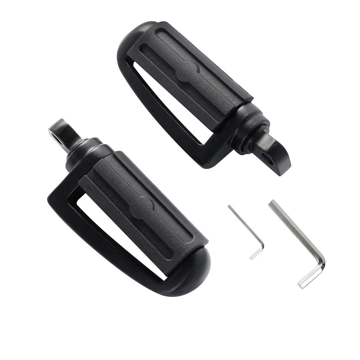 Footrest Pegs 10mm Matte Black for Harley XL883 1200 Sportster Street Glide