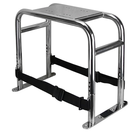 Relaxn Space Frame Boat Seat Pedestal Base with Adjustable Straps