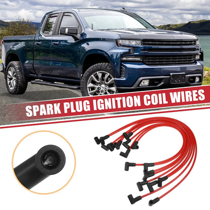 9 Pcs Spark Plug Wire Ignition Coil Cable for Chevrolet SBC BBC Engines