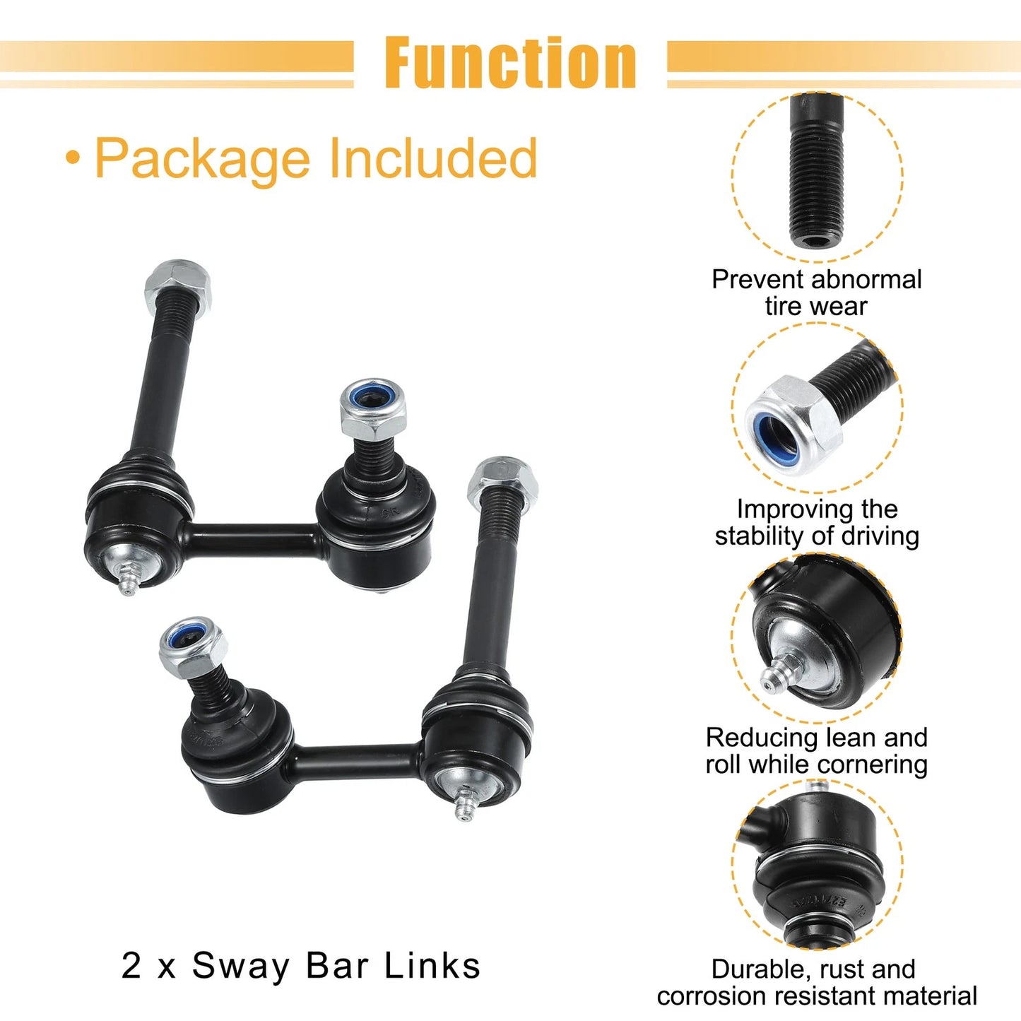 Front Sway Bar Links for INFINITI EX37 (2013)