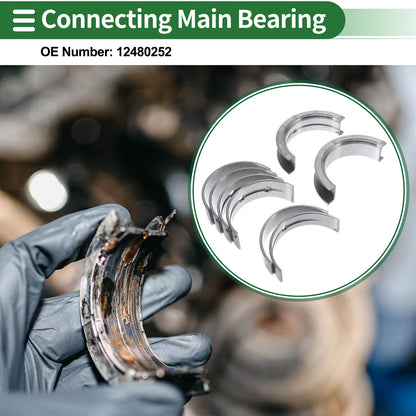 8 Pcs Main Bearing Set for Chevrolet Equinox (2005-2009)
