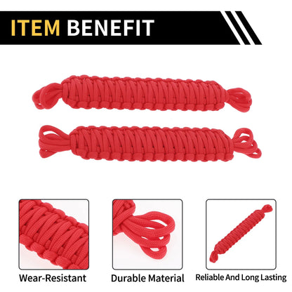2 x Door Limiting Straps for Jeep Wrangler TJ JK JKU (2007-2018) - Red