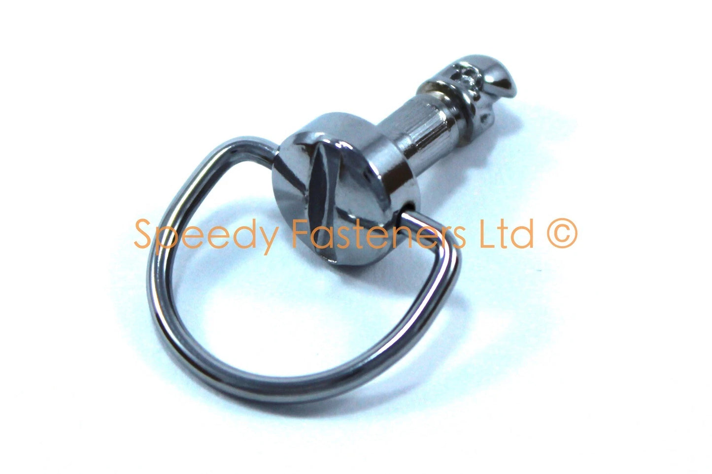 6mm x 17mm Chrome D-Ring Dzus Fasteners for Carenatura Stud & Clip 1/4 Turn