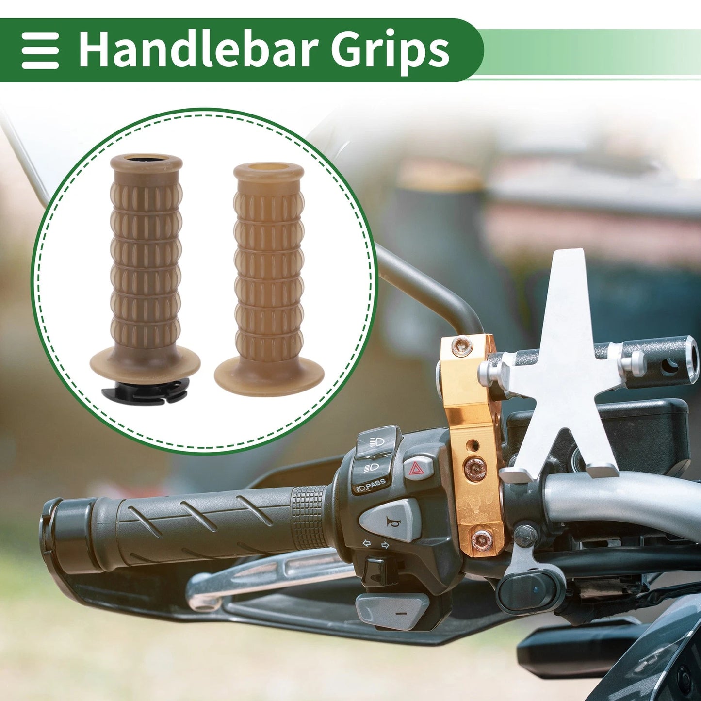 Grips / 7/8 22mm / Hand Grips End Cap Kit for Motorcycle
