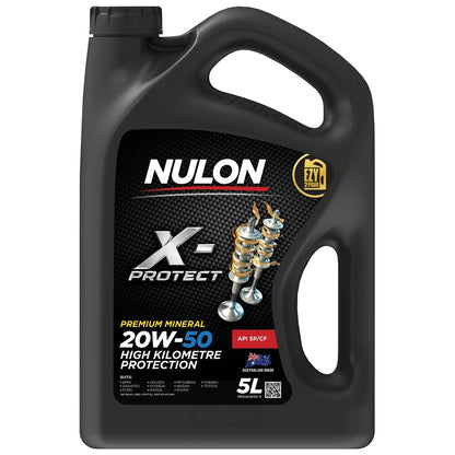 Nulon X-Protect 20W-50 High KM Protection Engine Oil 5L for Nulon X-Protect