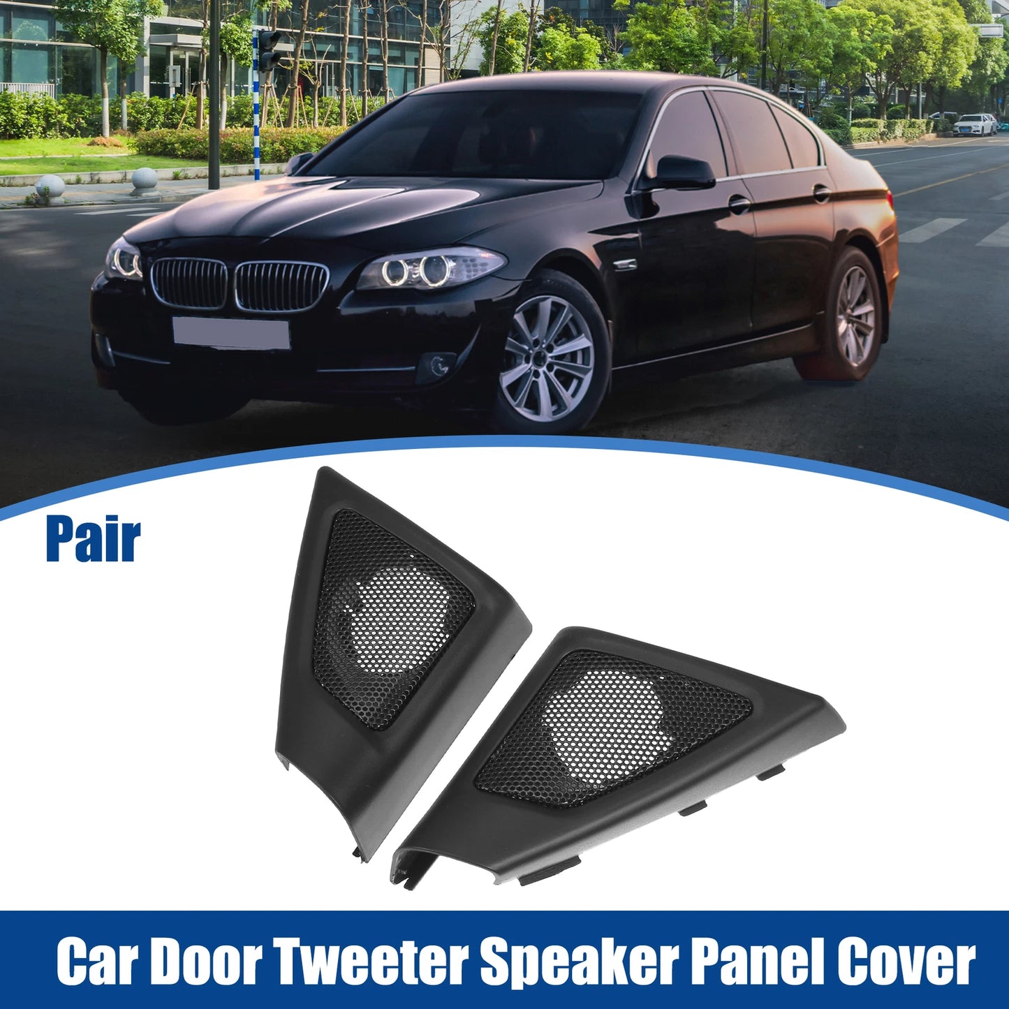 Car Door Tweeter Speaker Panel Cover Trim for BMW F10 F11 5 Series (2010-2017)