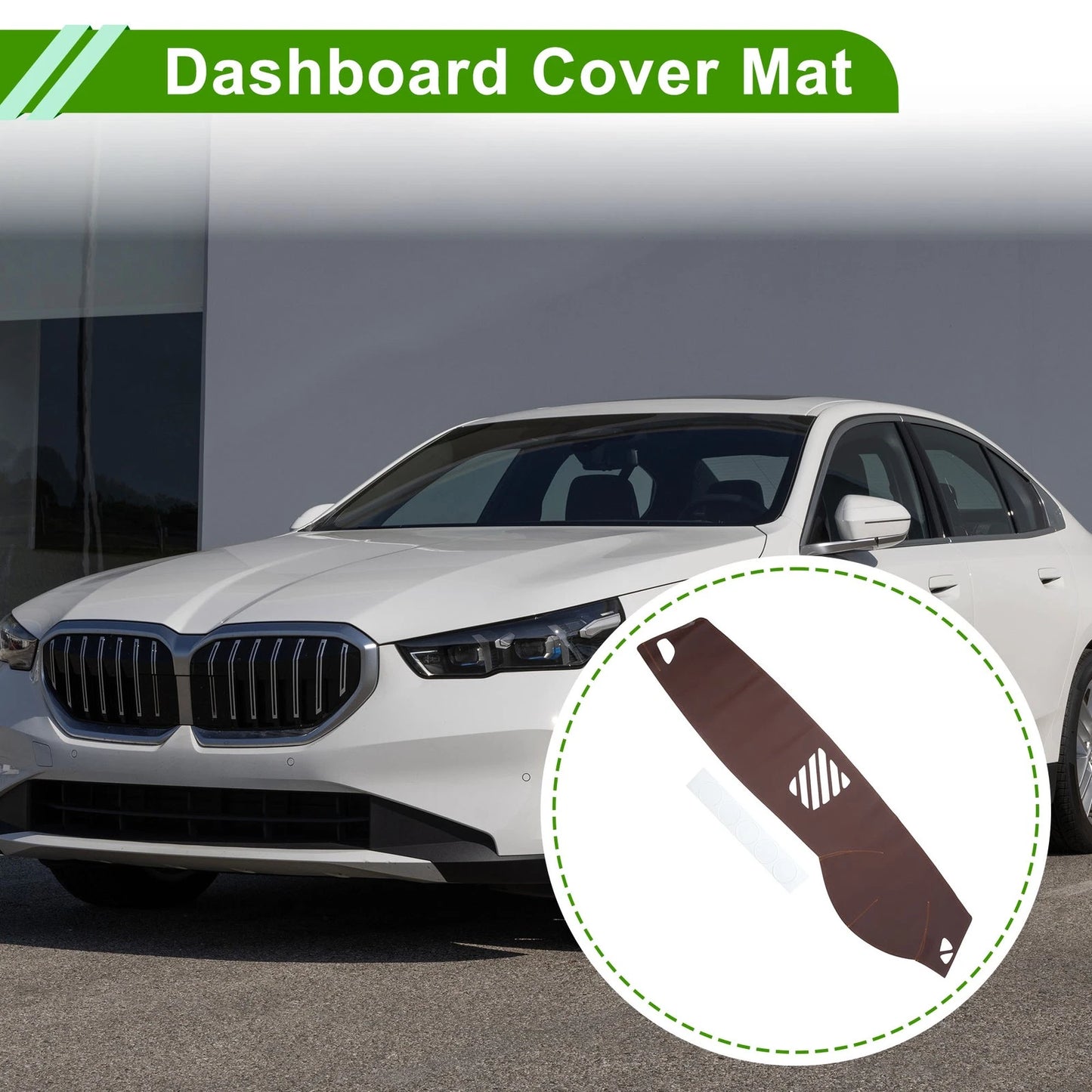 Dashboard Cover Mat for BMW 5 Series (2014-2017) - Brown