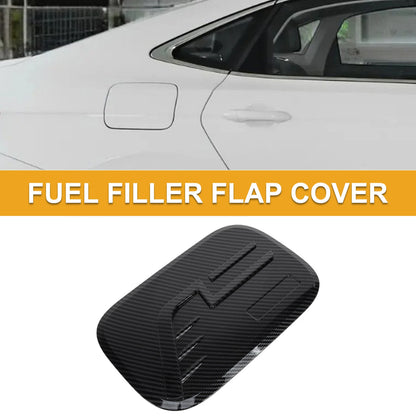 Fuel Tank Door Cap for Kia Carnival 2020-2025 Carbon Fiber Black