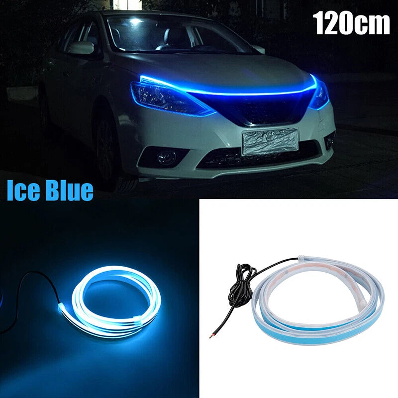 150cm Dynamic LED Hood Light Strip for Car - DRL Daytime Running Light