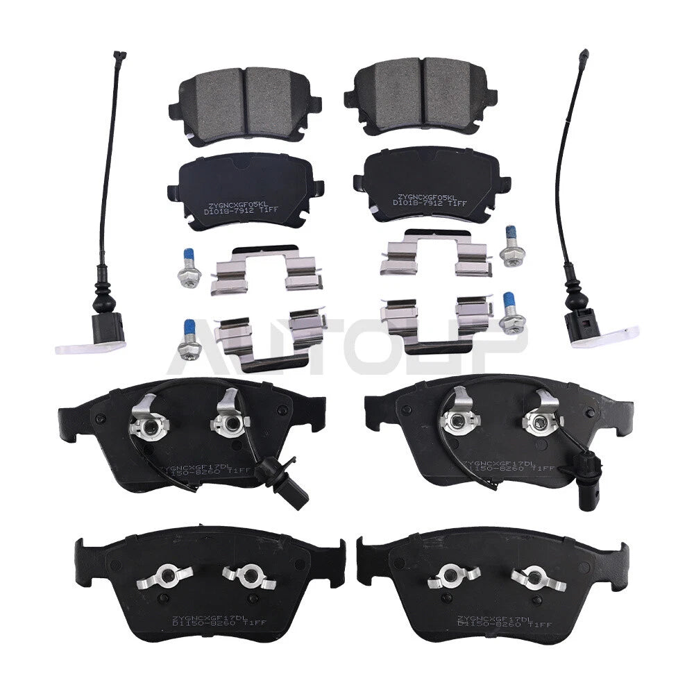 Front & Rear Brake Pads Set for Bentley Continental GT/GTC & Flying Spur (2004–2018)