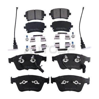Front & Rear Brake Pads Set for Bentley Continental GT/GTC & Flying Spur (2004–2018)