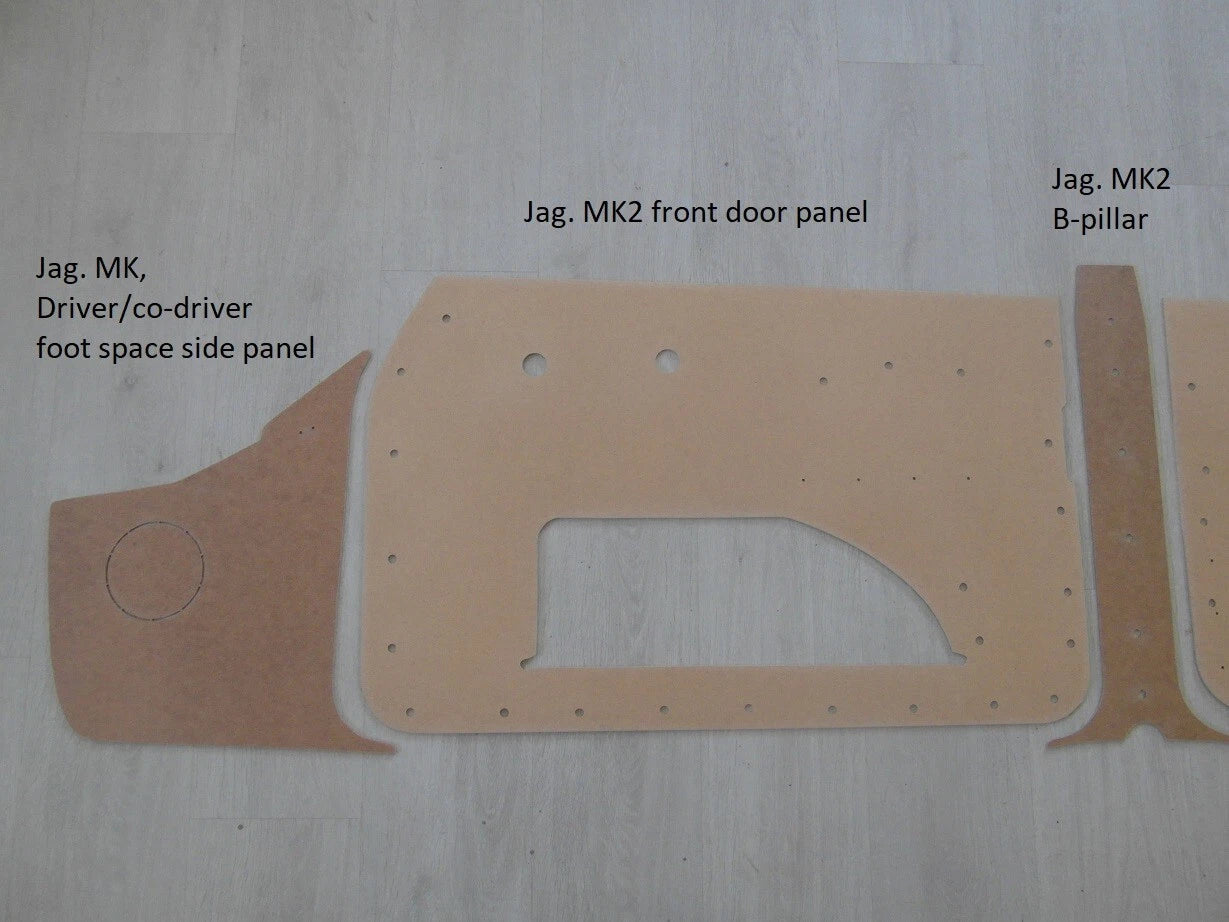 interior trimming panels for Jaguar MK2 (1959–1967)