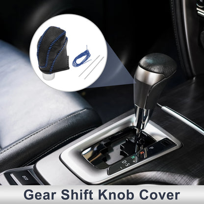 Car Gear Shift Knob Cover for Subaru Impreza (2017-2023) Pebbled Black Blue