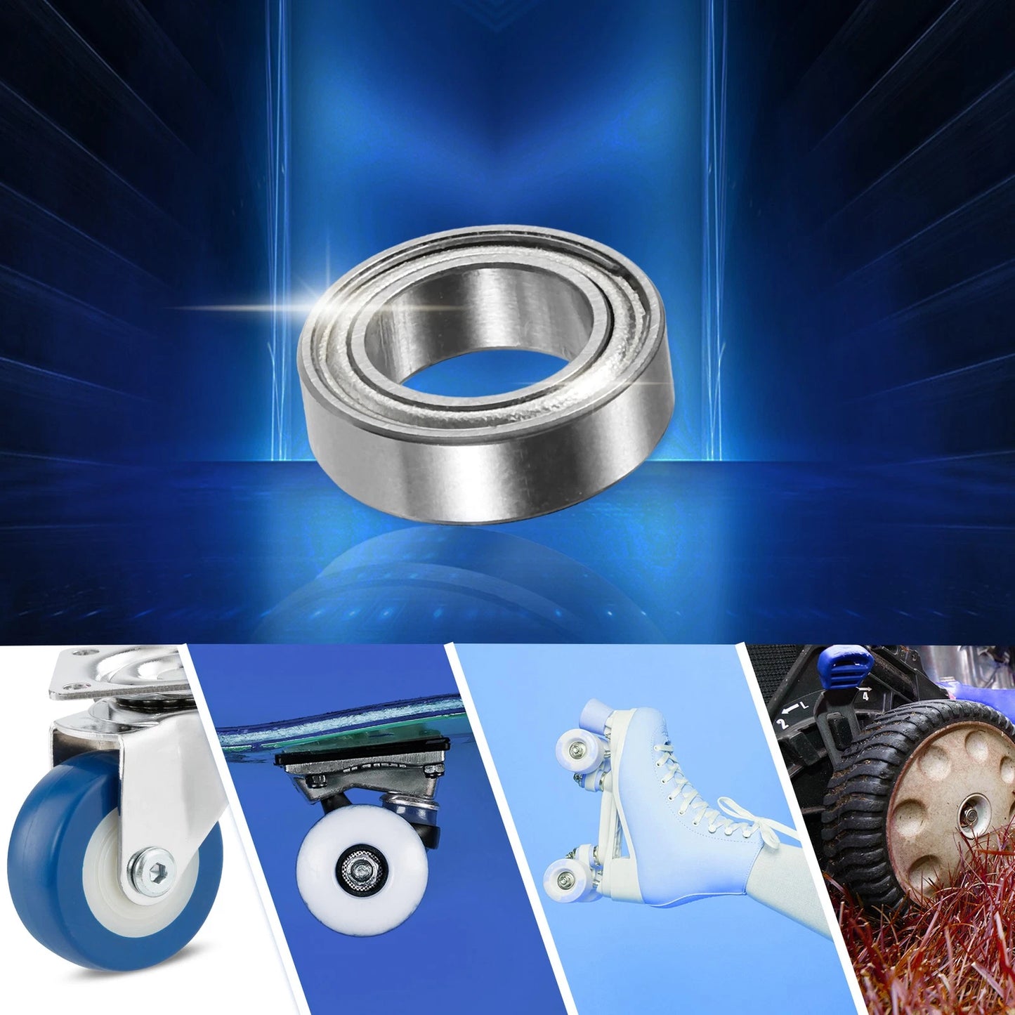 5 Pcs 6x10x3mm Deep Groove Ball Bearings Double Shield for Car Make Model