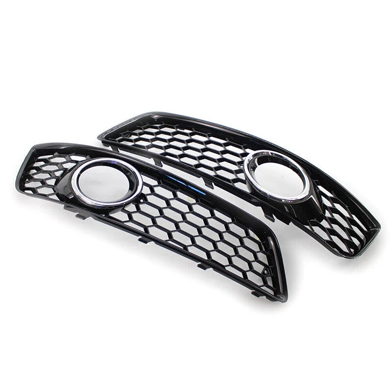 Front Bumper Grille Fog Light Trim Bezel Set for AUDI A3 8P (2008-2012)