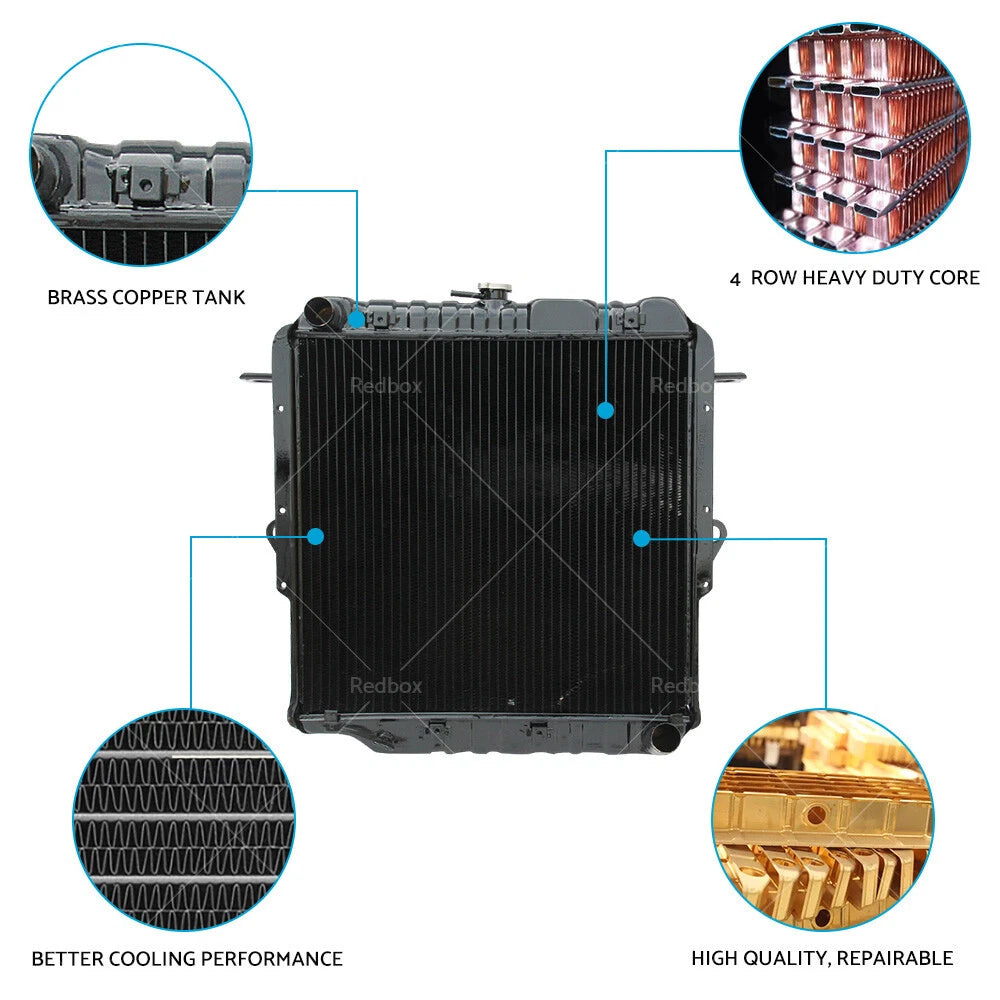 4 Row Radiator for Toyota Land Cruiser 70 Series HZJ75 1HZ75 (1990-2001)