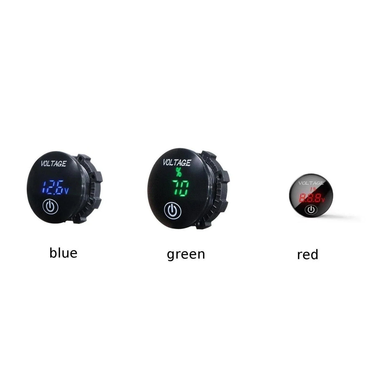 Digital Voltmeter 12/24V DC with LED Display for RV/Boat